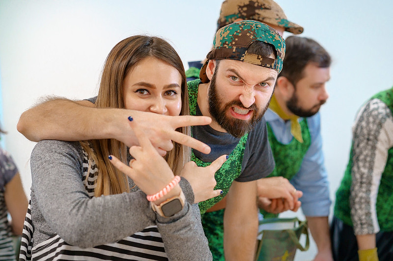 Корпоратив на День строителя в Kazan с уличными активностями