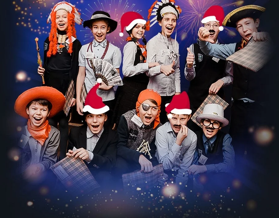 Новый год в школе в Казани.